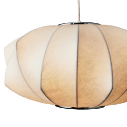 Nowoczesna lampa z tkaniny SILK V-shape – styl azjatycki
