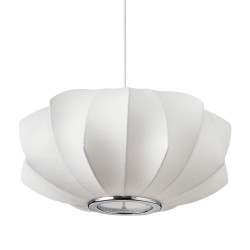 Nowoczesna lampa z tkaniny SILK V-shape – styl azjatycki