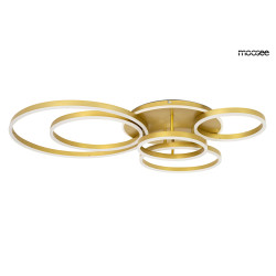 Plafon RINGS 6 złota – nowoczesny plafon | IdealMeble.pl