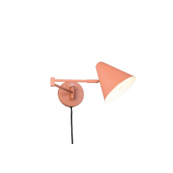 Kinkiet Tytus z ruchomym ramieniem – lampka nocna morelowa