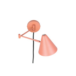 Kinkiet Tytus z ruchomym ramieniem – lampka nocna morelowa