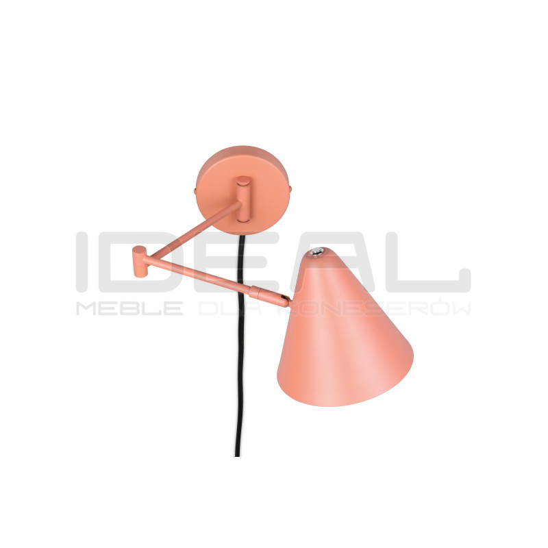 Kinkiet Tytus z ruchomym ramieniem – lampka nocna morelowa