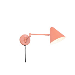 Kinkiet Tytus z ruchomym ramieniem – lampka nocna morelowa