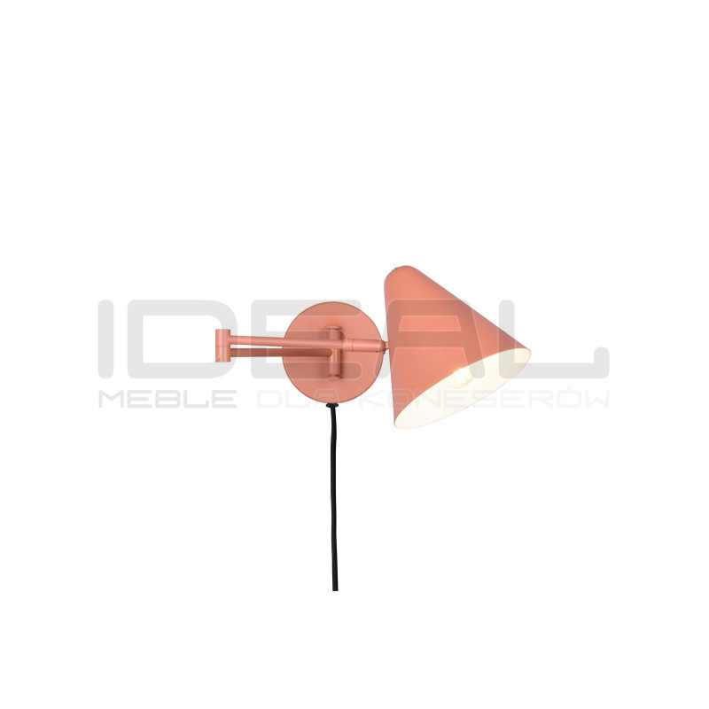 Kinkiet Tytus z ruchomym ramieniem – lampka nocna morelowa