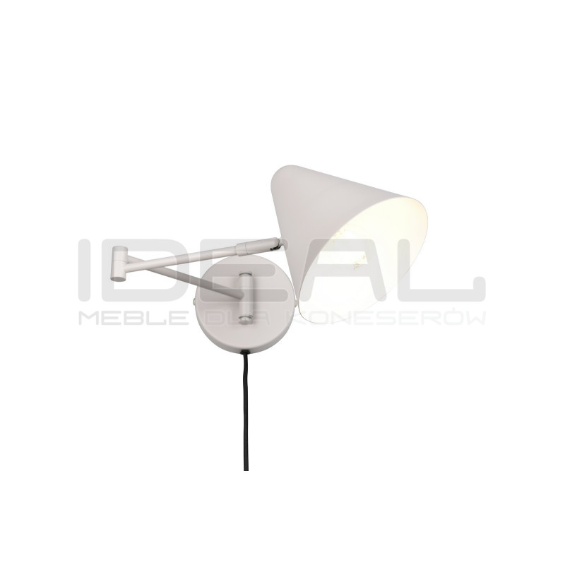 Kinkiet Tytus z ruchomym ramieniem – lampka nocna morelowa