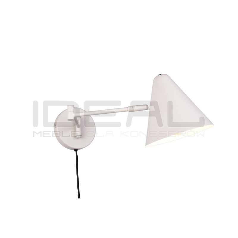 Kinkiet Tytus z ruchomym ramieniem – lampka nocna morelowa