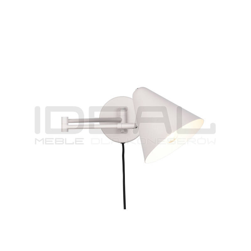 Kinkiet Tytus z ruchomym ramieniem – lampka nocna morelowa