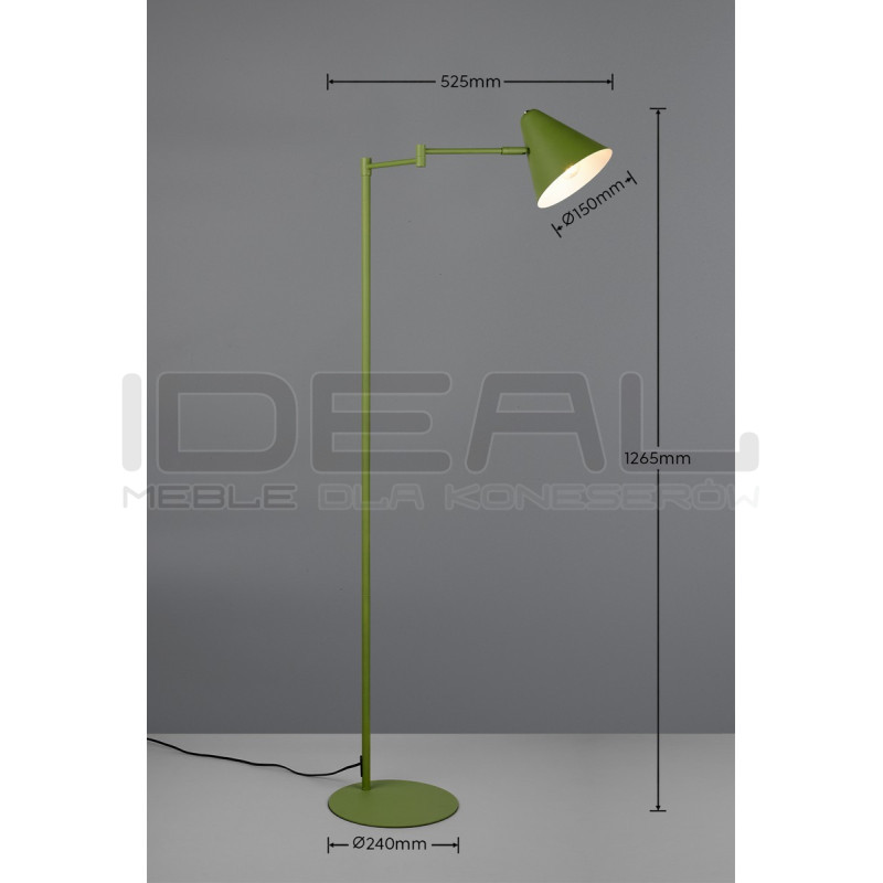 Lampa podłogowa z ruchomym ramieniem Tytus | Idealmeble.pl