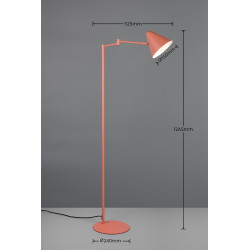 Lampa podłogowa z ruchomym ramieniem Tytus | Idealmeble.pl