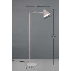 Lampa podłogowa z ruchomym ramieniem Tytus | Idealmeble.pl