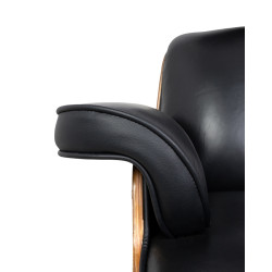 Fotel biurowy Lounge Automatic – nowoczesny fotel lounge z podnóżkiem