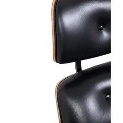 Fotel biurowy Lounge Automatic – nowoczesny fotel lounge z podnóżkiem