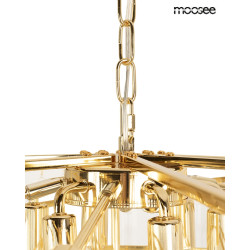Żyrandol LUMA 80 złoty Moosee – lampa wisząca z kryształami