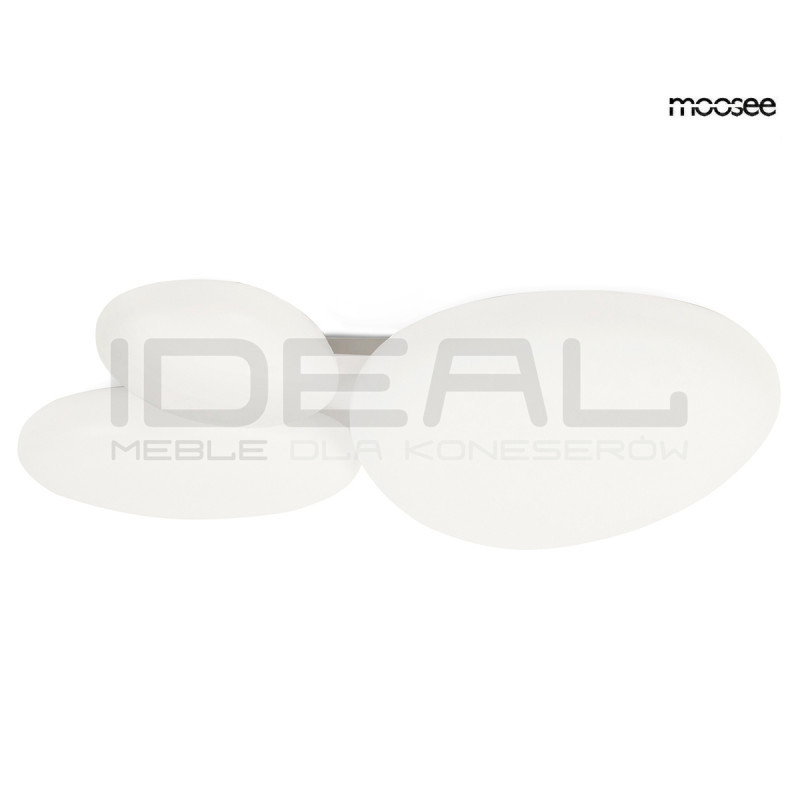 Lampa sufitowa CLOUD 3 biała Moosee – nowoczesny plafon do salonu i sypialni