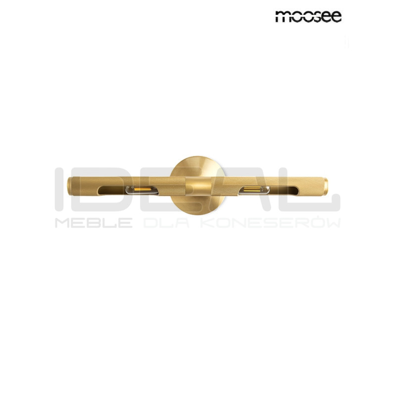 Kinkiet CRUDO złoty – lampa ścienna do salonu i sypialni