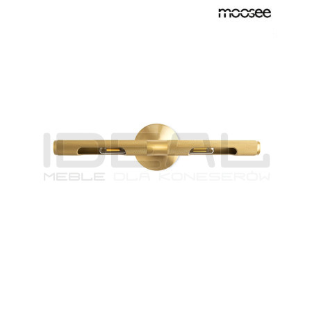 Kinkiet CRUDO złoty – lampa ścienna do salonu i sypialni