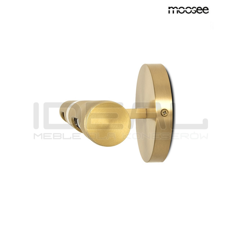 Kinkiet CRUDO złoty – lampa ścienna do salonu i sypialni