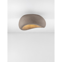 Nowoczesny Plafon WABI 50 brązowy w stylu boho, japandi