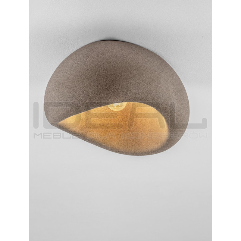 Nowoczesny Plafon WABI 50 brązowy w stylu boho, japandi