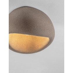 Nowoczesny Plafon WABI 50 brązowy w stylu boho, japandi