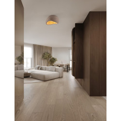 Nowoczesny Plafon WABI 50 brązowy w stylu boho, japandi