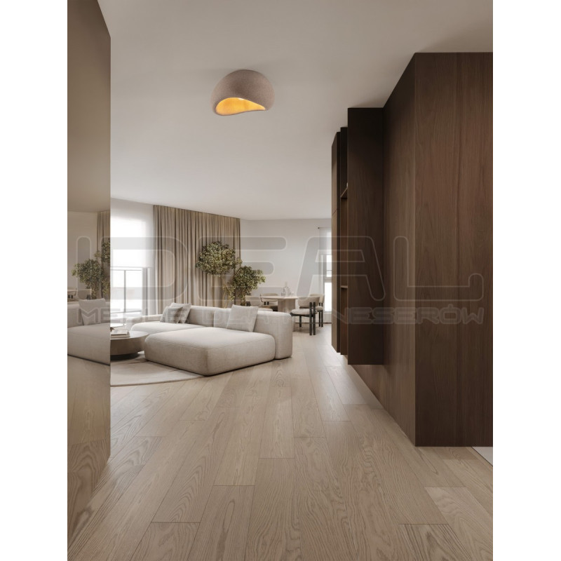 Nowoczesny Plafon WABI 50 brązowy w stylu boho, japandi