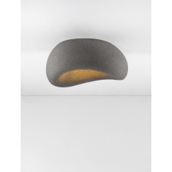 Nowoczesny Plafon WABI 50 szary w stylu boho, japandi