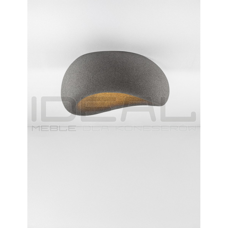 Nowoczesny Plafon WABI 50 szary w stylu boho, japandi