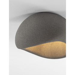 Nowoczesny Plafon WABI 50 szary w stylu boho, japandi