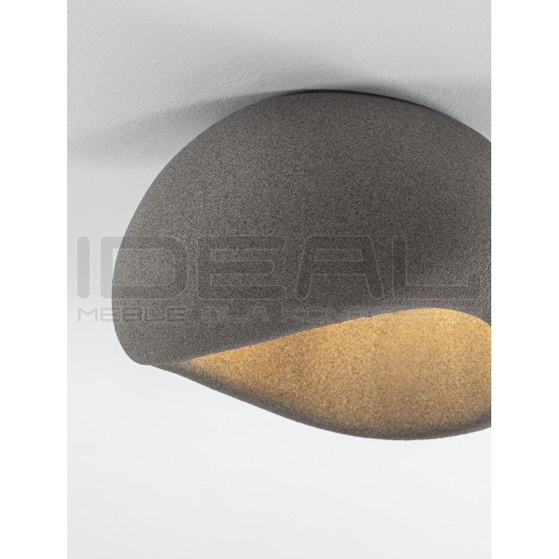 Nowoczesny Plafon WABI 50 szary w stylu boho, japandi