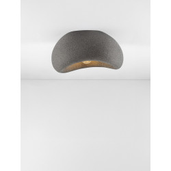 Plafon WABI 40 szary w stylu boho, japandi