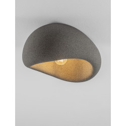 Plafon WABI 40 szary w stylu boho, japandi