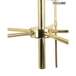 Lampa wisząca IMPERIO 5 złota Moosee – elegancki żyrandol