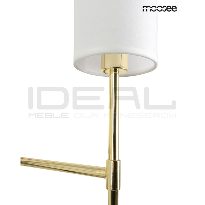 Lampa wisząca IMPERIO 5 złota Moosee – elegancki żyrandol