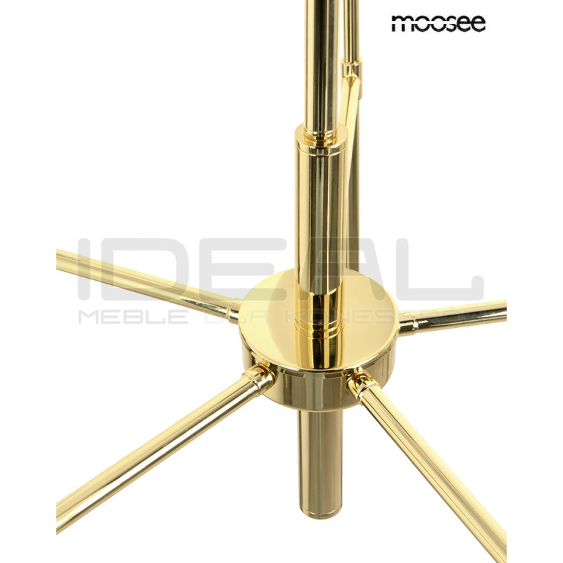 Lampa wisząca IMPERIO 5 złota Moosee – elegancki żyrandol