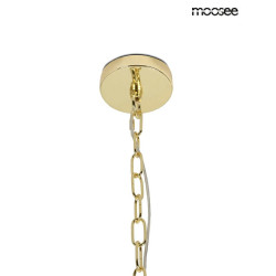 Lampa wisząca IMPERIO 5 złota Moosee – elegancki żyrandol