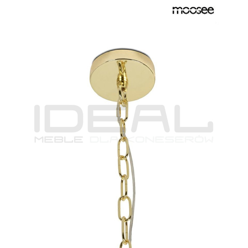 Lampa wisząca IMPERIO 5 złota Moosee – elegancki żyrandol