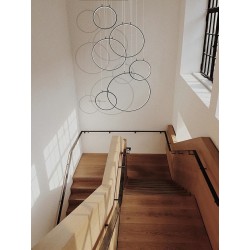 Lampa wisząca CIRCULO SIX złota Moosee –  lampa nowoczesna