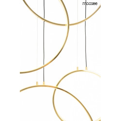 Lampa wisząca CIRCULO SIX złota Moosee –  lampa nowoczesna