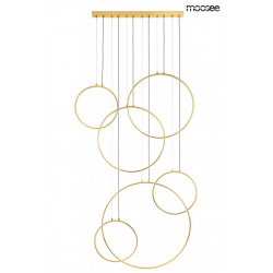 Lampa wisząca CIRCULO SIX złota Moosee –  lampa nowoczesna