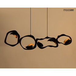 Lampa wisząca TORRE czarna – designerskie oświetlenie