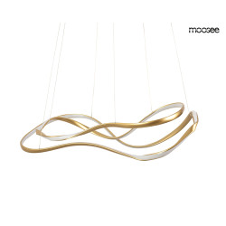 lampa WAVES 2 złota – nowoczesna lampa LED inspirowana falami