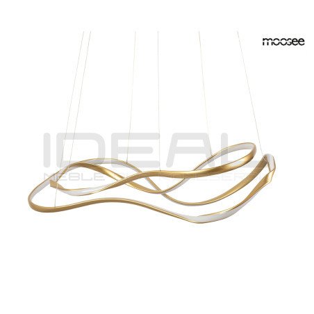 lampa WAVES 2 złota – nowoczesna lampa LED inspirowana falami