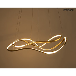 lampa WAVES 2 złota – nowoczesna lampa LED inspirowana falami