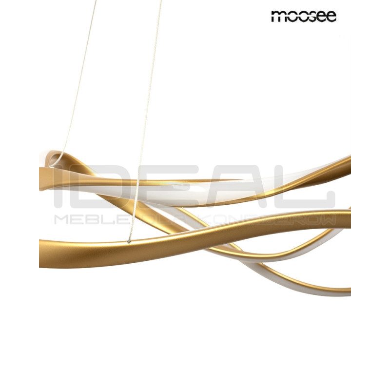 lampa WAVES 2 złota – nowoczesna lampa LED inspirowana falami