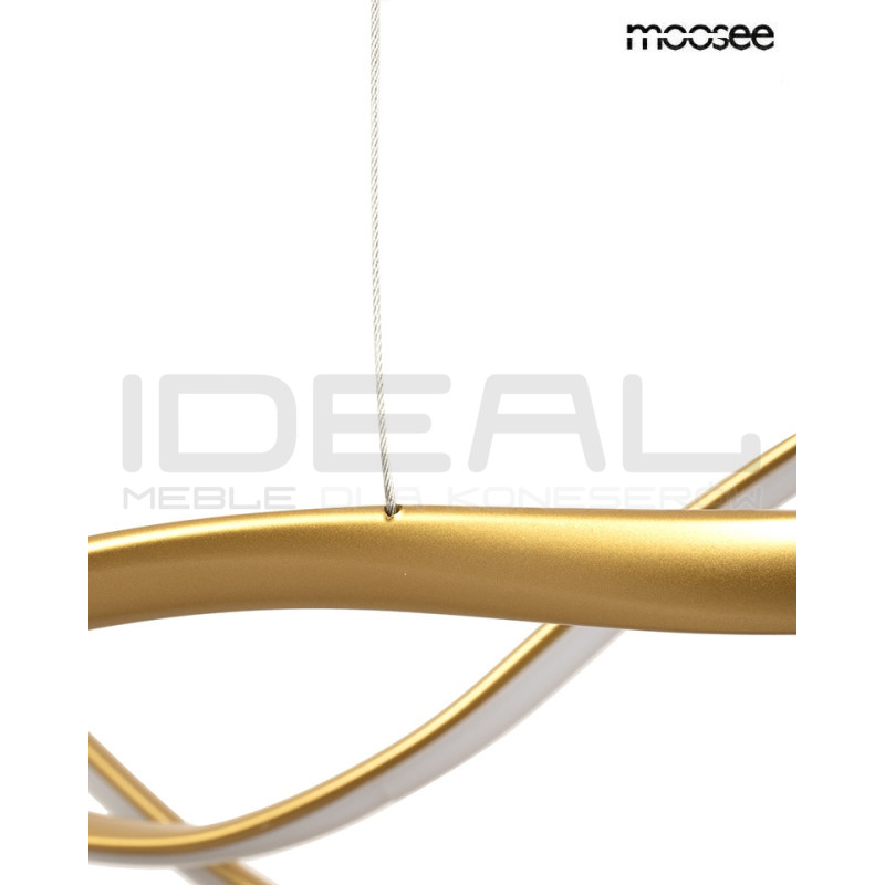 lampa WAVES 2 złota – nowoczesna lampa LED inspirowana falami