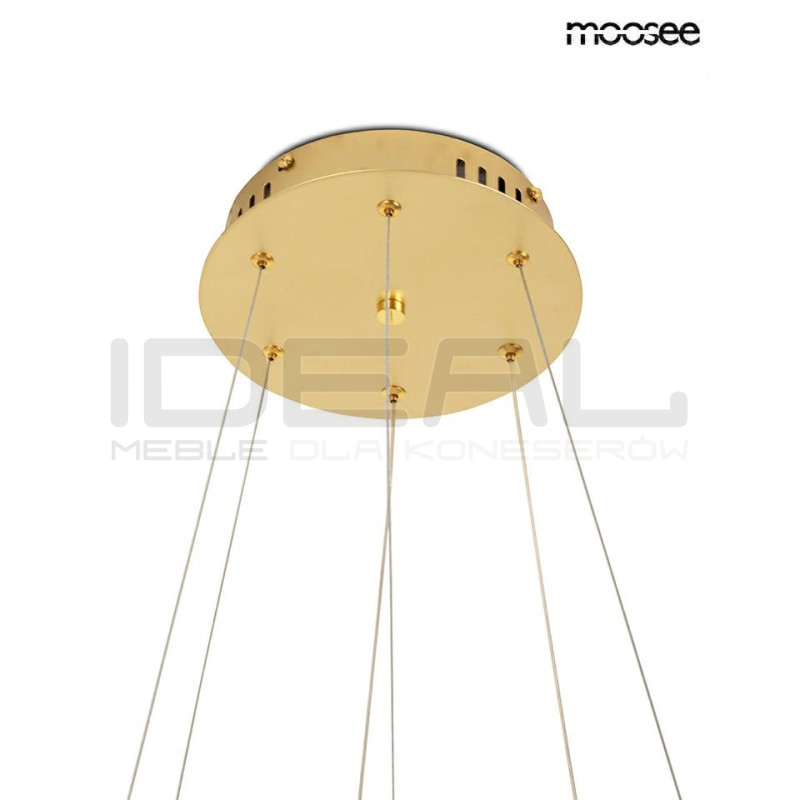 lampa WAVES 2 złota – nowoczesna lampa LED inspirowana falami