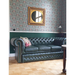 Sofa Chesterfield Classic Skóra Plus Rozkładana 3 os.