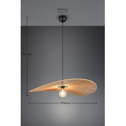 CAPELLO NATURE 80 – lampa wisząca ze sznurka w naturalnym stylu