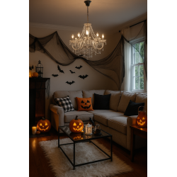 Kryształowy Żyrandol glamour Palace 8 srebrny